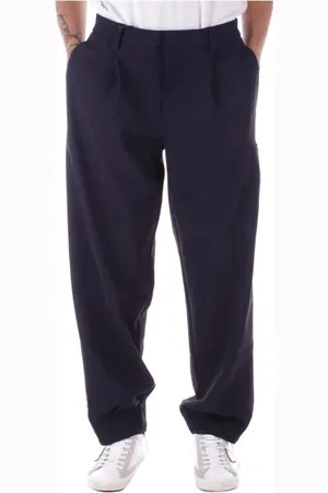 Emporio Armani Heren, Broeken, Blauw, Maat: XL Katoen