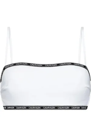 Calvin Klein Dames, Badkleding, Wit, Maat: L