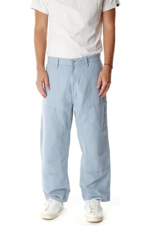 Carhartt Heren, Broeken, Blauw, Maat: S Katoen