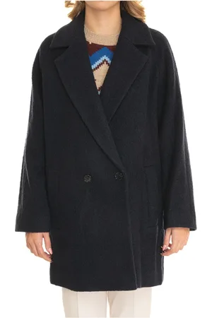 HUGO BOSS Dames, Jassen, Blauw, Maat: L Wol