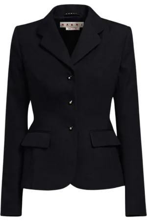 Marni Dames, Jassen, Zwart, Maat: S Leer