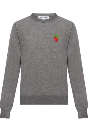 Comme des Garçons Heren, Truien, Grijs, Maat: L Wol