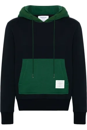Thom Browne Heren, Sweatshirts & Hoodies, Blauw, Maat: L Katoen