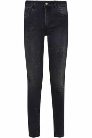 Liu Jo Dames, Jeans, Zwart, Maat: W31 Katoen