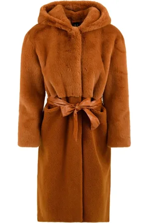 Bomboogie Dames, Mantels, Oranje, Maat: M Wol