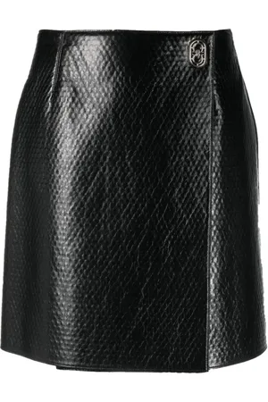 Salvatore Ferragamo Dames, Rokken, Zwart, Maat: XS Wol