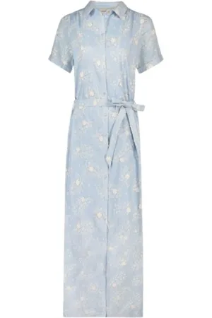 Fabienne Chapot Dames, Jurken, Blauw, Maat: XS Katoen