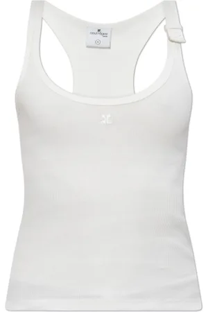 Courrèges Dames, Tops, Wit, Maat: S Katoen