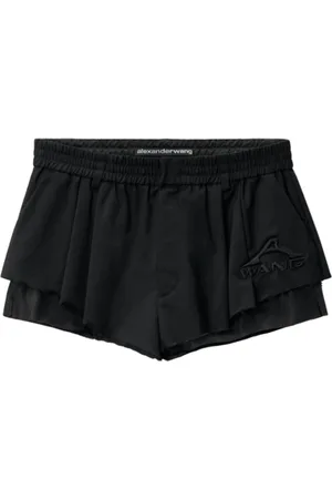 Alexander Wang Dames, Korte broeken, Zwart, Maat: S Wol