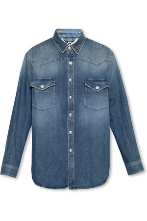 Burberry Heren, Overhemden, Blauw, Maat: XL Denim