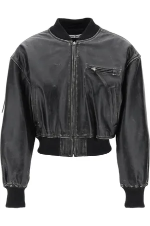Acne Studios Dames, Jassen, Zwart, Maat: S Leer