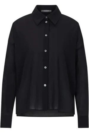 Drykorn Dames, Blouses & Shirts, Zwart, Maat: L Katoen