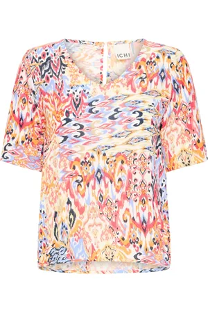 Ichi Dames, Blouses & Shirts, Veelkleurig, Maat: XL
