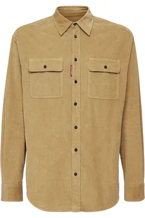Dsquared2 Heren, Overhemden, Bruin, Maat: XL Katoen
