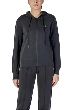 Guess Dames, Sweatshirts & Hoodies, Zwart, Maat: L Modal