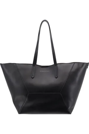 Brunello Cucinelli Dames, Tassen, Zwart, Maat: ONE Size Leer