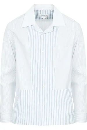 Maison Margiela Heren, Overhemden, Blauw, Maat: L Katoen
