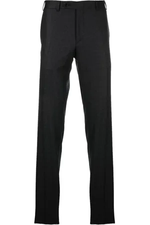 CANALI Heren, Broeken, Grijs, Maat: 3XL Wol