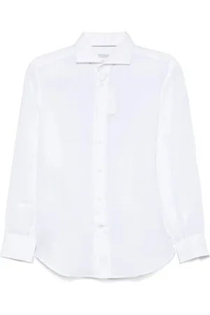 Brunello Cucinelli Heren, Overhemden, Wit, Maat: XL