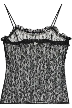 Chloé Dames, Tops, Zwart, Maat: M Leer
