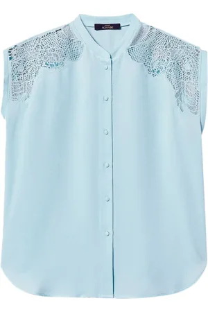 Twin-Set Dames, Blouses & Shirts, Blauw, Maat: M