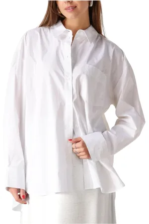 Gestuz Dames, Blouses & Shirts, Wit, Maat: XS Katoen