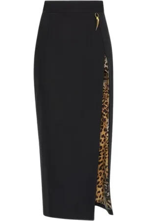 Roberto Cavalli Dames, Rokken, Zwart, Maat: 2XS
