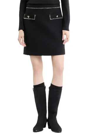 FAY Dames, Rokken, Zwart, Maat: M Wol