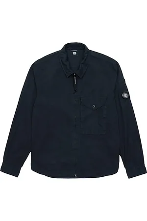 C.P. Company Heren, Overhemden, Blauw, Maat: 2XL Katoen