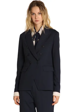 Masons Dames, Jassen, Blauw, Maat: M Viscose