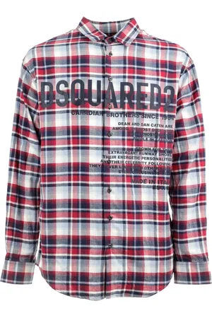Dsquared2 Heren, Overhemden, Rood, Maat: L Katoen