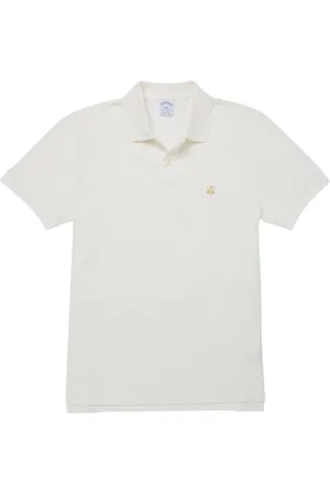 Brooks Brothers Heren, Tops, Wit, Maat: XL Piqué