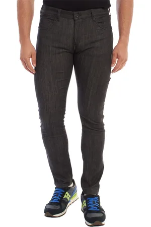 Emporio Armani Heren, Jeans, Zwart, Maat: W32 Katoen