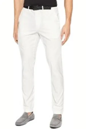 Calvin Klein Heren, Broeken, Wit, Maat: W40 Katoen