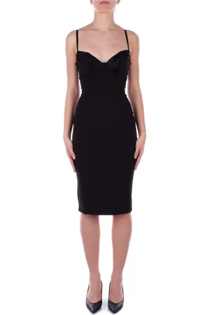Elisabetta Franchi Dames, Jurken, Zwart, Maat: XL Viscose