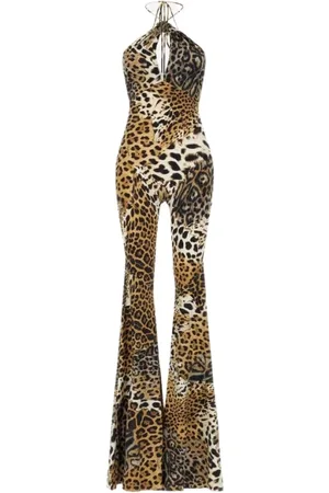 Roberto Cavalli Dames, Jumpsuits & Playsuits, Bruin, Maat: M