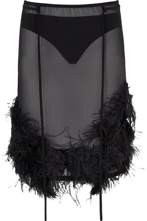 The Attico Dames, Rokken, Zwart, Maat: M Polyamide