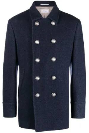 Brunello Cucinelli Heren, Jassen, Blauw, Maat: L Wol