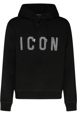 Dsquared2 Heren, Sweatshirts & Hoodies, Zwart, Maat: XS Katoen