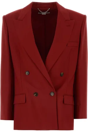 Stella McCartney Dames, Jassen, Rood, Maat: 2XS Wol