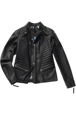 Blauer Dames, Jassen, Zwart, Maat: M Leer