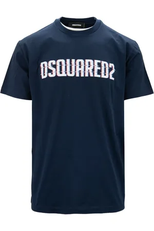 Dsquared2 Heren, Tops, Blauw, Maat: S Katoen