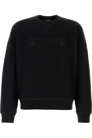 Dsquared2 Heren, Sweatshirts & Hoodies, Zwart, Maat: M Katoen