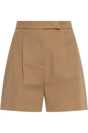 Max Mara Dames, Korte broeken, Bruin, Maat: 3XS Katoen