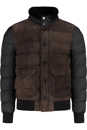 MOORER Heren, Jassen, Bruin, Maat: XL Suède