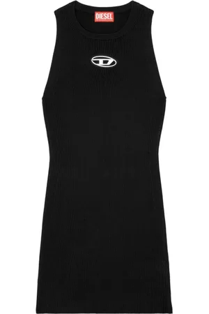 Diesel Dames, Jurken, Zwart, Maat: M Viscose