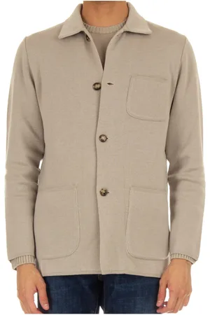 LARDINI Heren, Jassen, Grijs, Maat: XL Wol