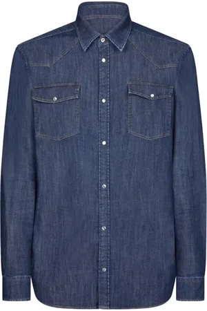 Dondup Heren, Overhemden, Blauw, Maat: M Katoen