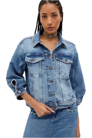 Liu Jo Dames, Jassen, Blauw, Maat: S Denim