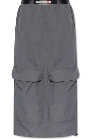 Diesel Dames, Rokken, Grijs, Maat: 2XS